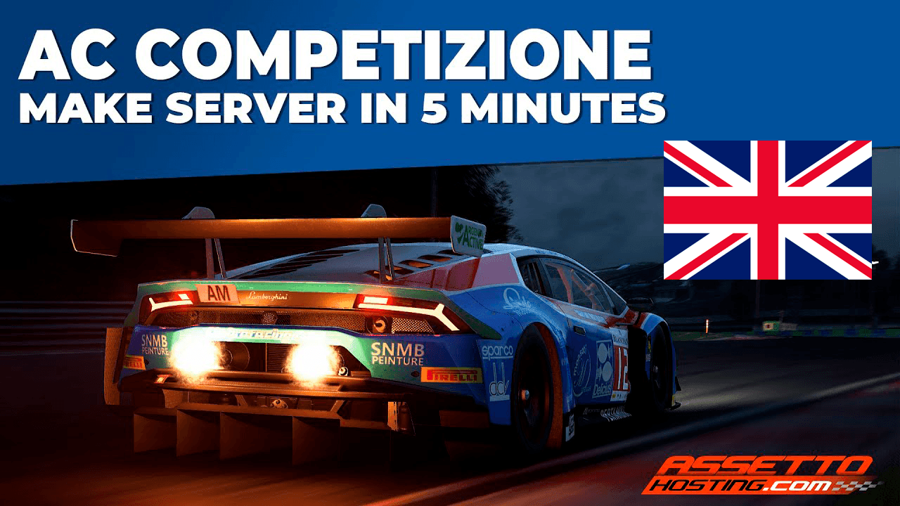 Video tutorial: create an Assetto Corsa Competizione server in 3 minutes